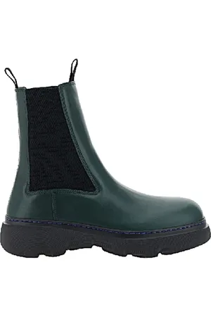 Burberry Homme, Chaussures, Vert, Taille: 44 EU Bottes hautes dans un style tendance