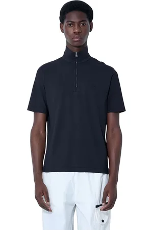 C.P. Company Homme, Tops, Noir, Taille: XL Polo en Jersey de Coton