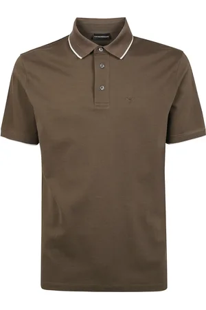 Emporio Armani Homme, Tops, Brun, Taille: M Polo Classique pour Homme