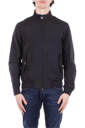 Barbour Homme, Vestes, Bleu, Taille: S Manteaux Bleus Internationaux Logo Fermeture Éclair Poches
