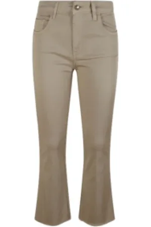 FAY Femme, Pantalons, , Taille: W32 Pantalon Skinny Vert avec Plis Sur Mesure