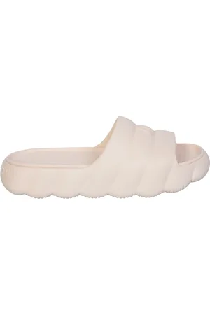 Moncler Femme, Chaussures, , Taille: 37 EU Sandales Beiges Matelassées pour Femmes