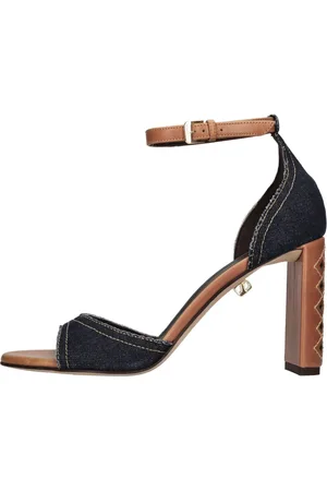 Maison Skorpios Femme, Chaussures, Bleu, Taille: 36 EU Sandales Denim