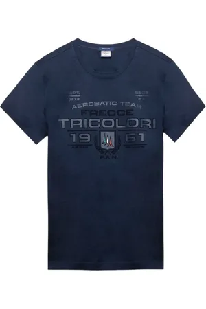 Aeronautica Militare Homme, Tops, Bleu, Taille: 2XL T-shirt Bleu M.c. Polos