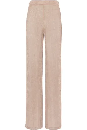 MVP Wardrobe Femme, Pantalons, Rose, Taille: 36 FR Pantalon Tricoté avec Lurex