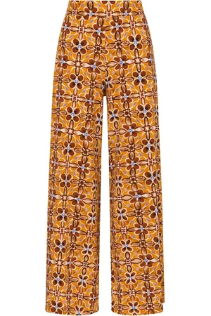 Maliparmi Femme, Pantalons, , Taille: 34 FR Caleido Pantalon Fleuri