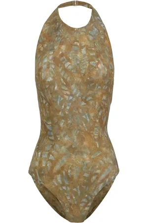 Cortana Femme, Maillots de bain, Jaune, Taille: 38 FR Ryo, maillot de bain piège impression