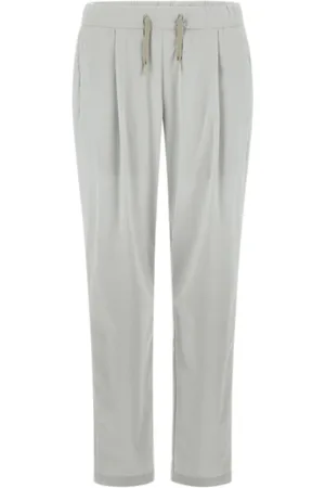 HERNO Femme, Pantalons, Gris, Taille: 40 FR Pantalon Chantilly Design Léger et Respirant