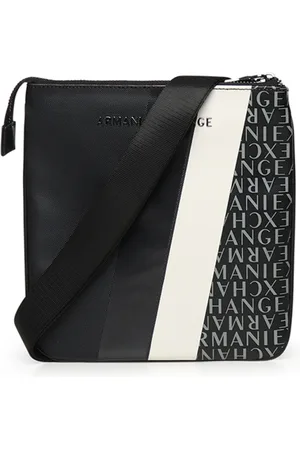 Armani Exchange Homme, Sacs, Bleu, Taille: ONE Size Portefeuille Bleu Géométrique avec Logo en Métal