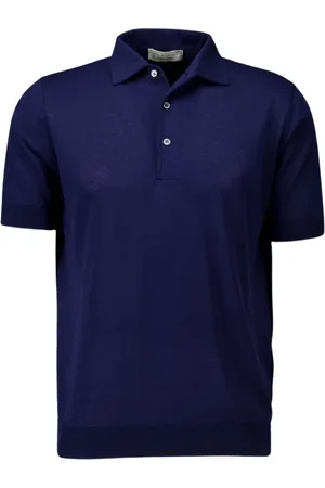 FILIPPO DE LAURENTIIS Homme, Tops, Bleu, Taille: L Polo Chemises