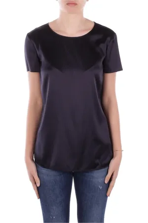 Max Mara Femme, Tops, Bleu, Taille: 38 FR Chemise en Soie Bleue Style Cortona