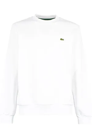 Lacoste Homme, Sweatshirts et sweats à capuche, Blanc, Taille: L Sweat en Coton Blanc
