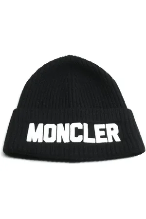 Moncler Femme, Pre-owned, Noir, Taille: ONE Size Pre-owned Laine chapeaux