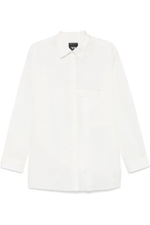 Y-3 Homme, Chemises, Blanc, Taille: XS Chemise Popeline