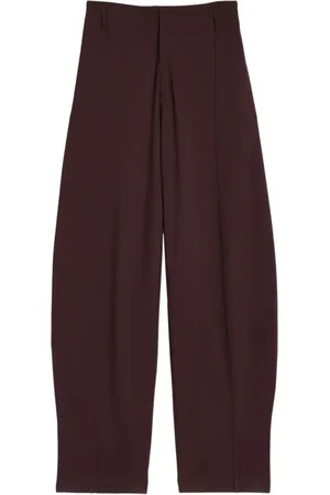 LEMAIRE Femme, Pantalons, Rouge, Taille: 38 FR Pantalon Volume Cerise Foncé