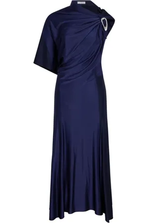 Paco rabanne Femme, Robes, Bleu, Taille: 38 FR Robe Longue Élégante
