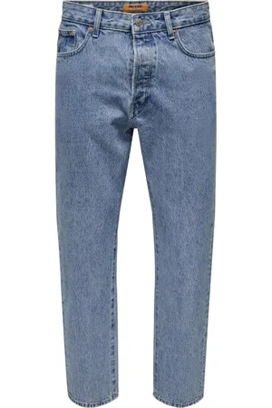 Only & Sons Homme, Jeans, Bleu, Taille: W32 L32 Pantalon Denim Loose Tape