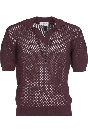 LANEUS Homme, Tops, Brun, Taille: M Polo Pulls