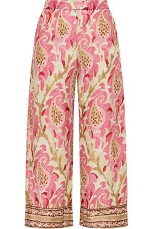 Maliparmi Femme, Pantalons, Rose, Taille: 38 FR Mirtle Paisley Pantalon