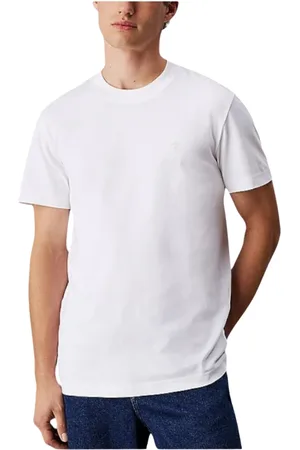 Calvin Klein Homme, Tops, Blanc, Taille: L Heavy Regular T-shirt