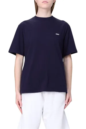 Autry Femme, Tops, Bleu, Taille: 42 FR T-shirt bleu pour femmes