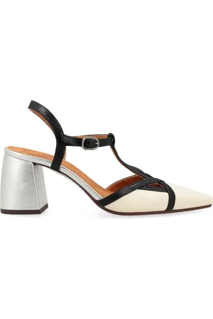 Chie Mihara Femme, Chaussures, Multicolore, Taille: 41 EU Sandale à talon haut en cuir beige Acatia