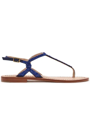 Maliparmi Femme, Chaussures, Bleu, Taille: 40 EU Coupes & Perles Sandale