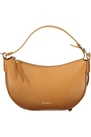 Coccinelle Femme, Sacs, Brun, Taille: ONE Size Sac à Bandoulière en Cuir Marron avec Fermeture Éclair