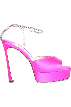 Jimmy Choo Femme, Chaussures, Rose, Taille: 38 EU Sandale bicolore pour femmes