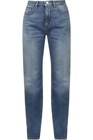 Don the Fuller Femme, Jeans, Bleu, Taille: W28 Jean droit avec passants de ceinture