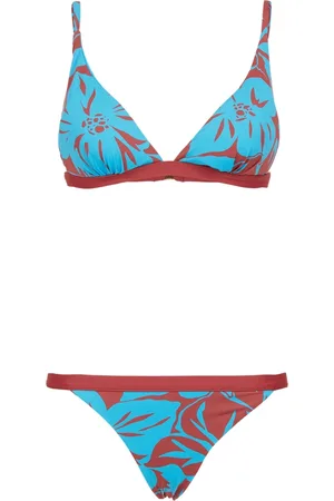 Gallo Femme, Maillots de bain, Multicolore, Taille: 40 FR Bikini bleu clair à voile pour femmes avec motif floral