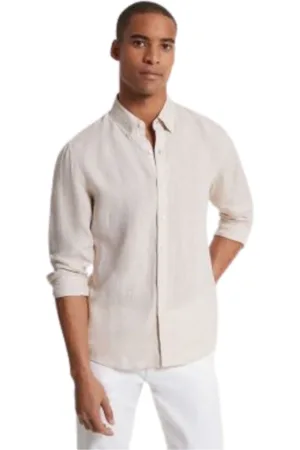 Michael Kors Homme, Chemises, , Taille: 4XL Chemise Slim Fit en Lin