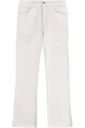 FAY Femme, Jeans, Blanc, Taille: W28 Pantalon Skinny Blanc avec Ourlet Effiloché