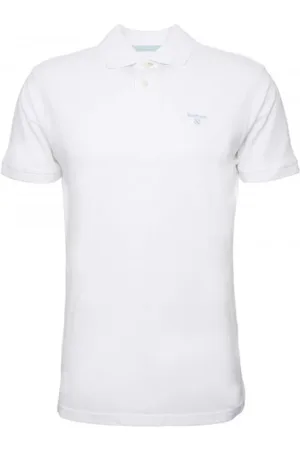 Barbour Homme, Tops, Blanc, Taille: S Polo Sportif en Blanc, Style Smart-Casual