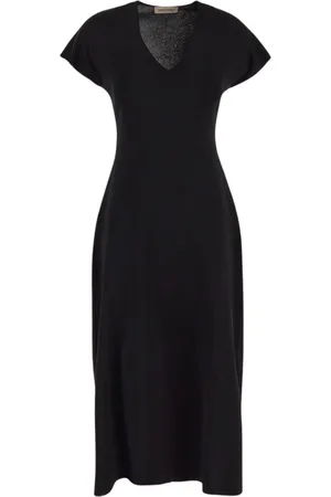 GENTRYPORTOFINO Femme, Robes, Noir, Taille: 36 FR Robe Mode Femme