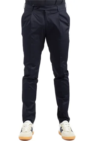 Berwich Homme, Pantalons, Bleu, Taille: S Pantalon Élégant Homme
