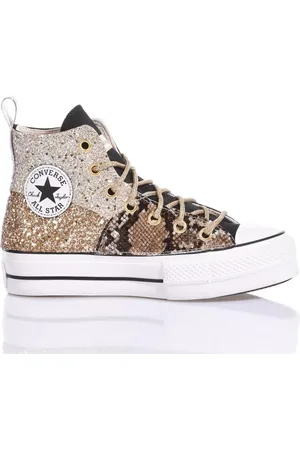 Converse Femme, Chaussures, Jaune, Taille: 42 EU Champagne Gold Platform Baskets