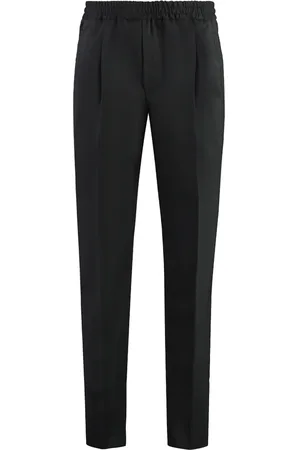 Ermenegildo Zegna Homme, Pantalons, Noir, Taille: S Pantalons de survêtement en mélange de laine avec poches
