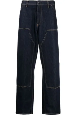 Carhartt Homme, Jeans, Bleu, Taille: W30 Pantalon de Travail à Double Genouillère
