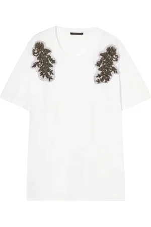 Persona by Marina Rinaldi Femme, Tops, Blanc, Taille: 36 FR T-shirt scintillant avec Coupe Oversized