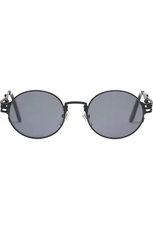 Jean Paul Gaultier Homme, Accessoires, Noir, Taille: ONE Size Élégantes lunettes de soleil rondes en noir