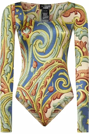 Wolford Femme, Tops, Multicolore, Taille: 40 FR Haut à boutons-pression Paisley Baroque