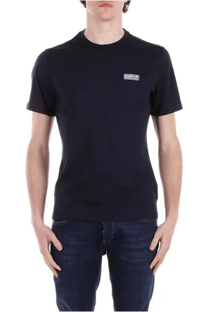 Barbour Homme, Tops, Bleu, Taille: M T-shirt bleu avec logo International