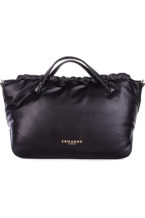 ERMANNO SCERVINO Femme, Sacs, Noir, Taille: ONE Size Noir Logo Avant Clip Sac à bandoulière