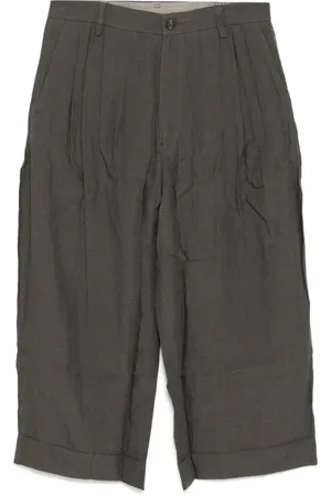 ZIGGY CHEN Homme, Shorts, Gris, Taille: M Pantalon Gris Avec Boutons Et Ceinture