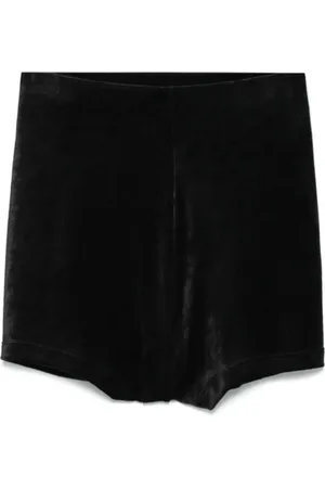 Rick Owens Femme, Shorts, Noir, Taille: 40 FR Short en jean noir coupé