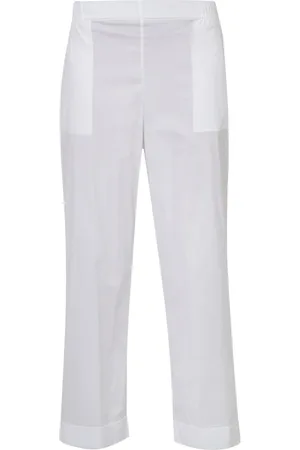 LIVIANA CONTI Femme, Pantalons, Blanc, Taille: 40 FR Élégant Pantalon Noir
