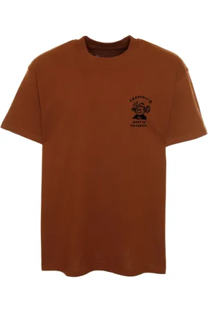 Carhartt Homme, Tops, Brun, Taille: M T-shirt Graphique Style Décontracté
