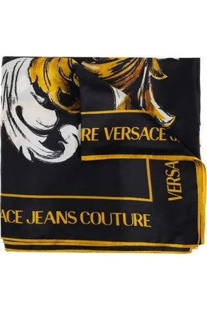 VERSACE Femme, Accessoires, Noir, Taille: ONE Size Foulard en soie