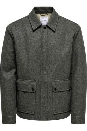 Only & Sons Homme, Vestes, Gris, Taille: S Veste Bungee Cord pour Freewear